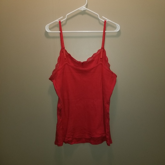 Red Lacy Camisole - Picture 2 of 4